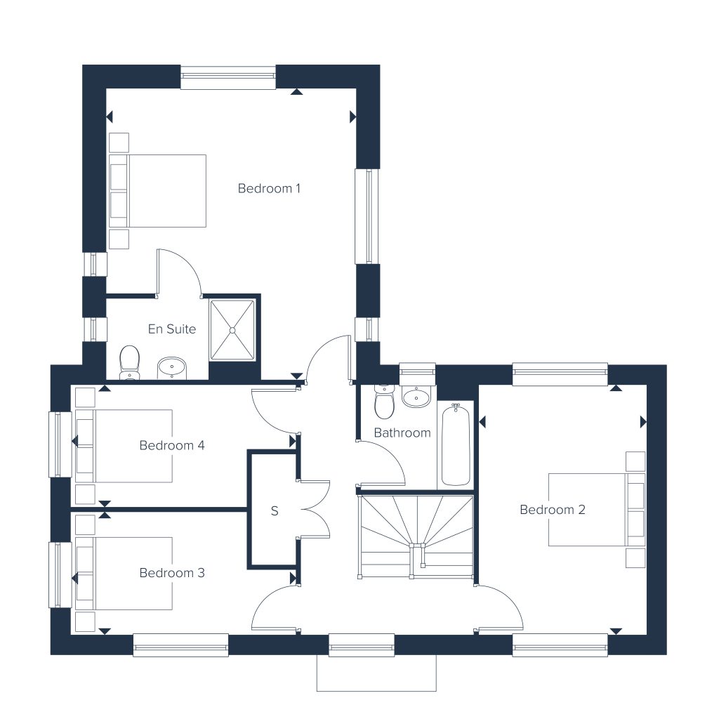 Floorplan for Plot 9 - The Nightingale