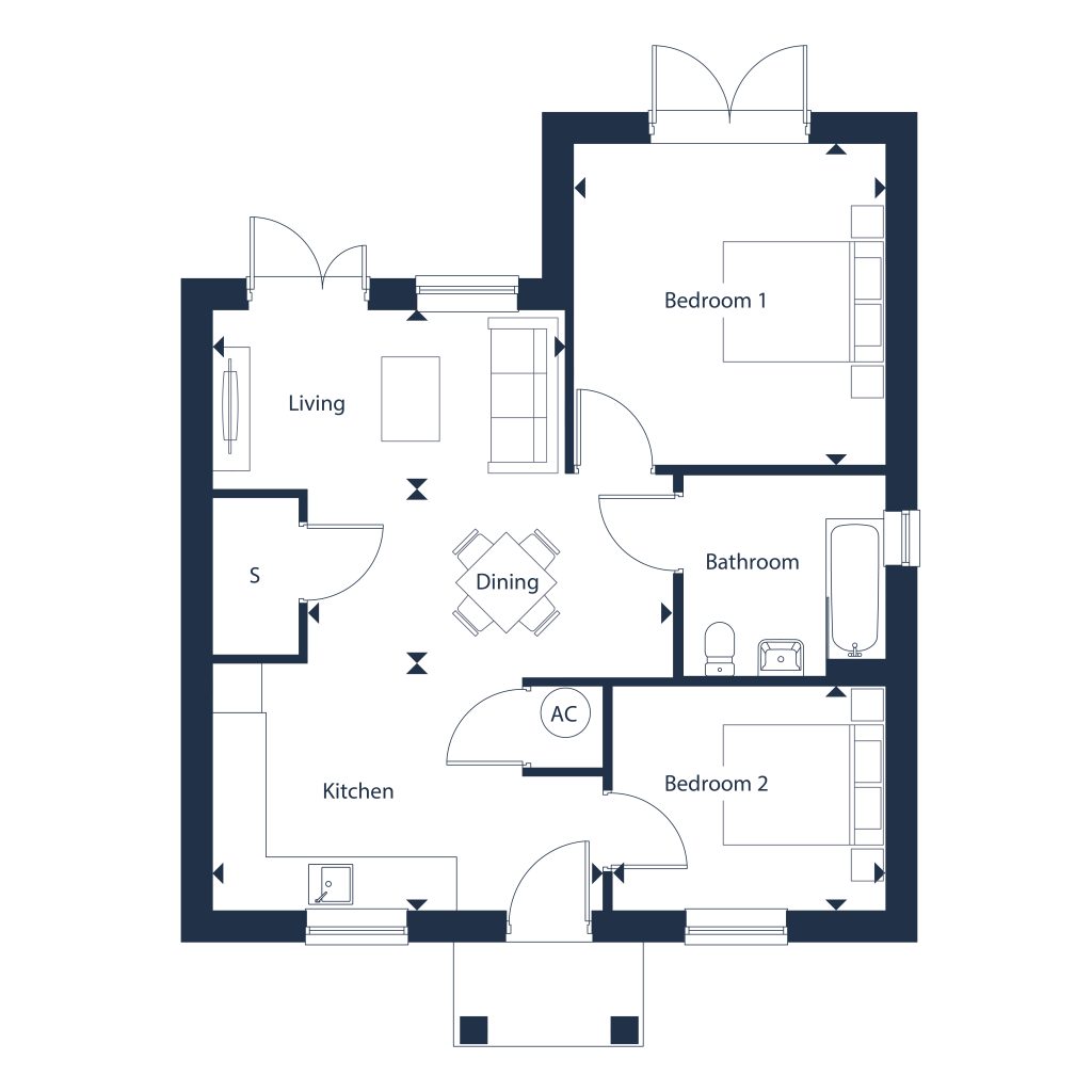 Floorplan for Plot 37 - The Barton