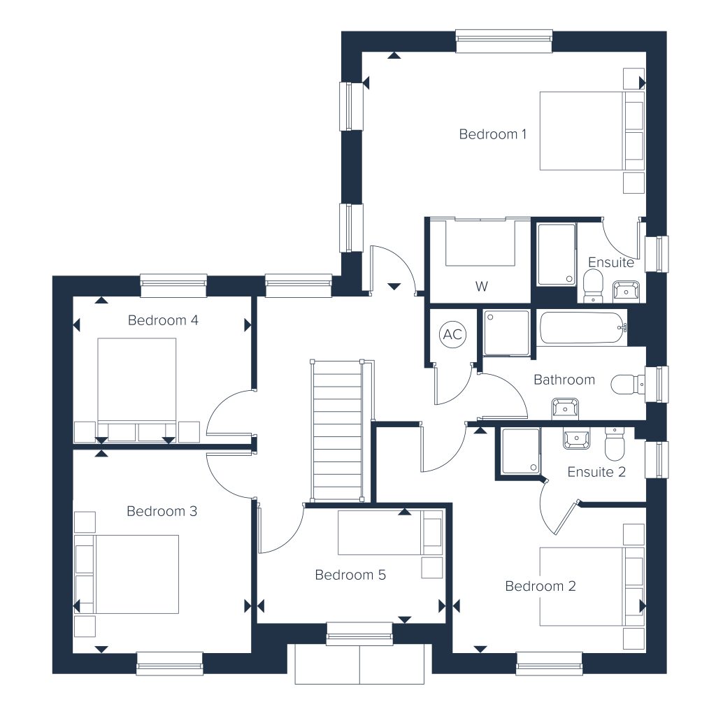Floorplan for Plot 24 - The Eaton