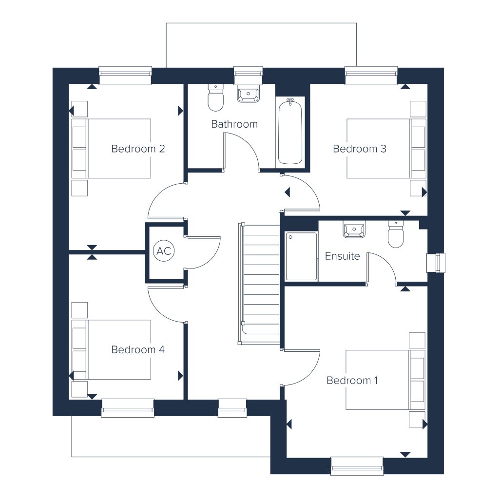 Floorplan for Plot 47 - The Roxley