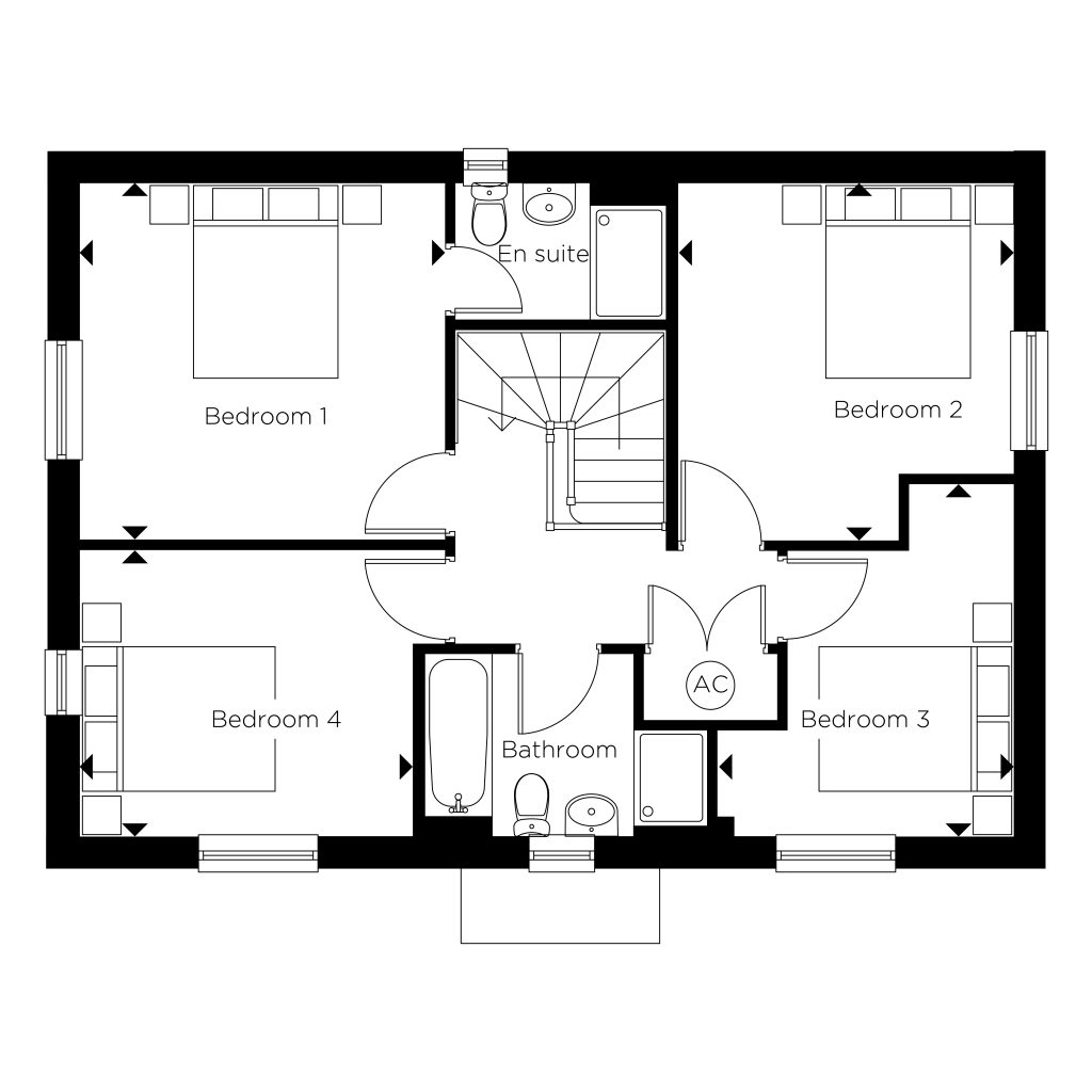 Floorplan for Plot 51 - The Elder