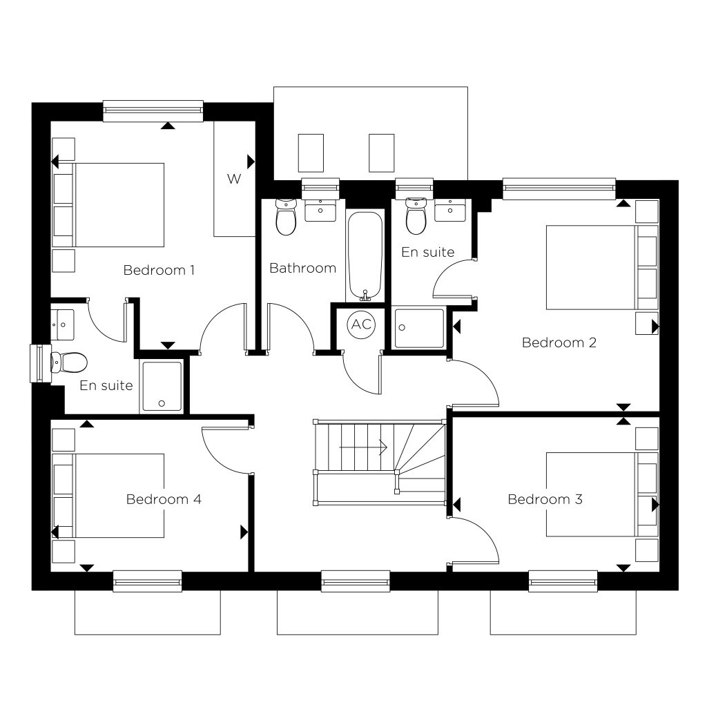 Floorplan for Plot 52 - The Mulberry