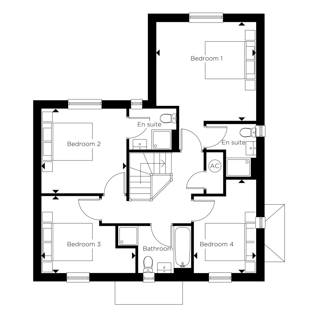 Floorplan for Plot 63 - The Oak