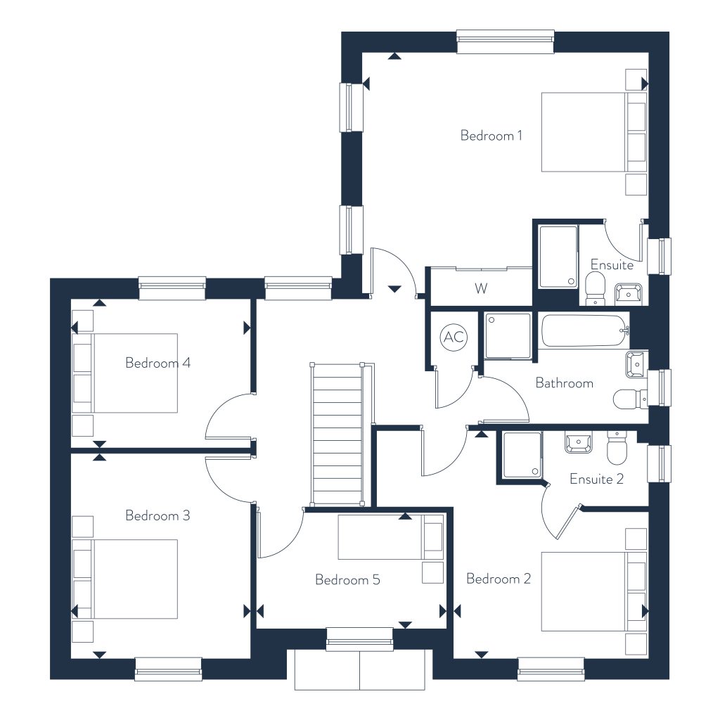 Floorplan for Plot 27 - The Eaton