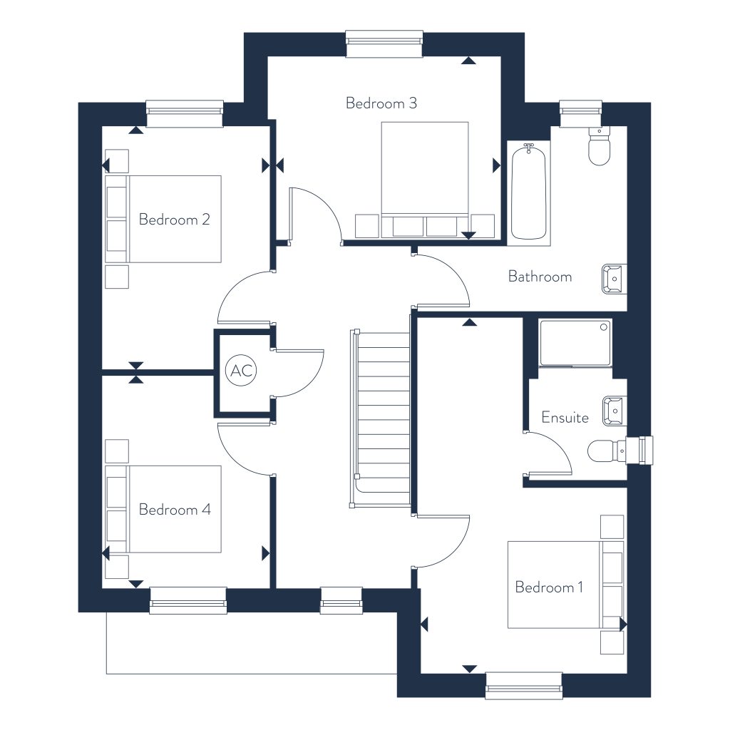 Floorplan for Plot 17 - The Lavenham