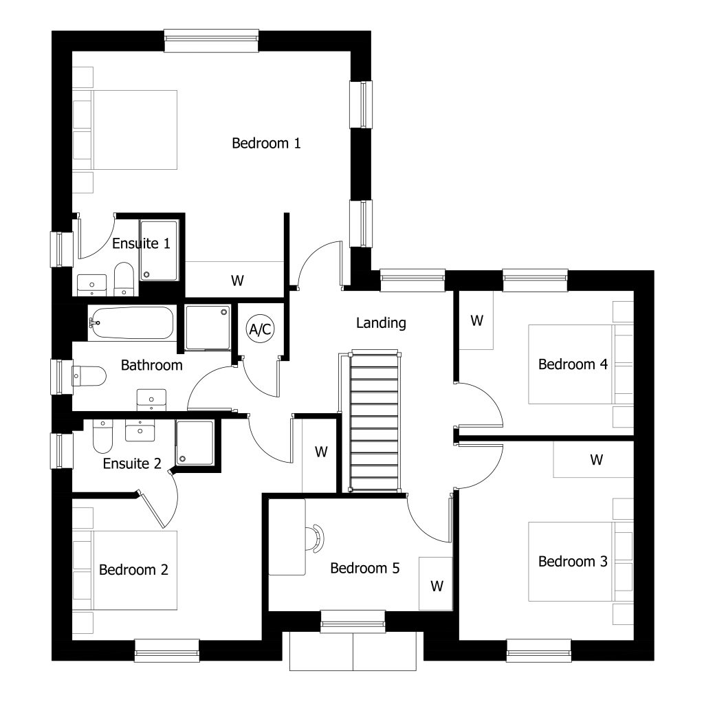 Floorplan for Plot 10 - The Eaton