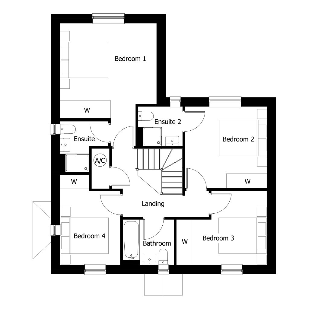Floorplan for Plot 5 - The Petworth