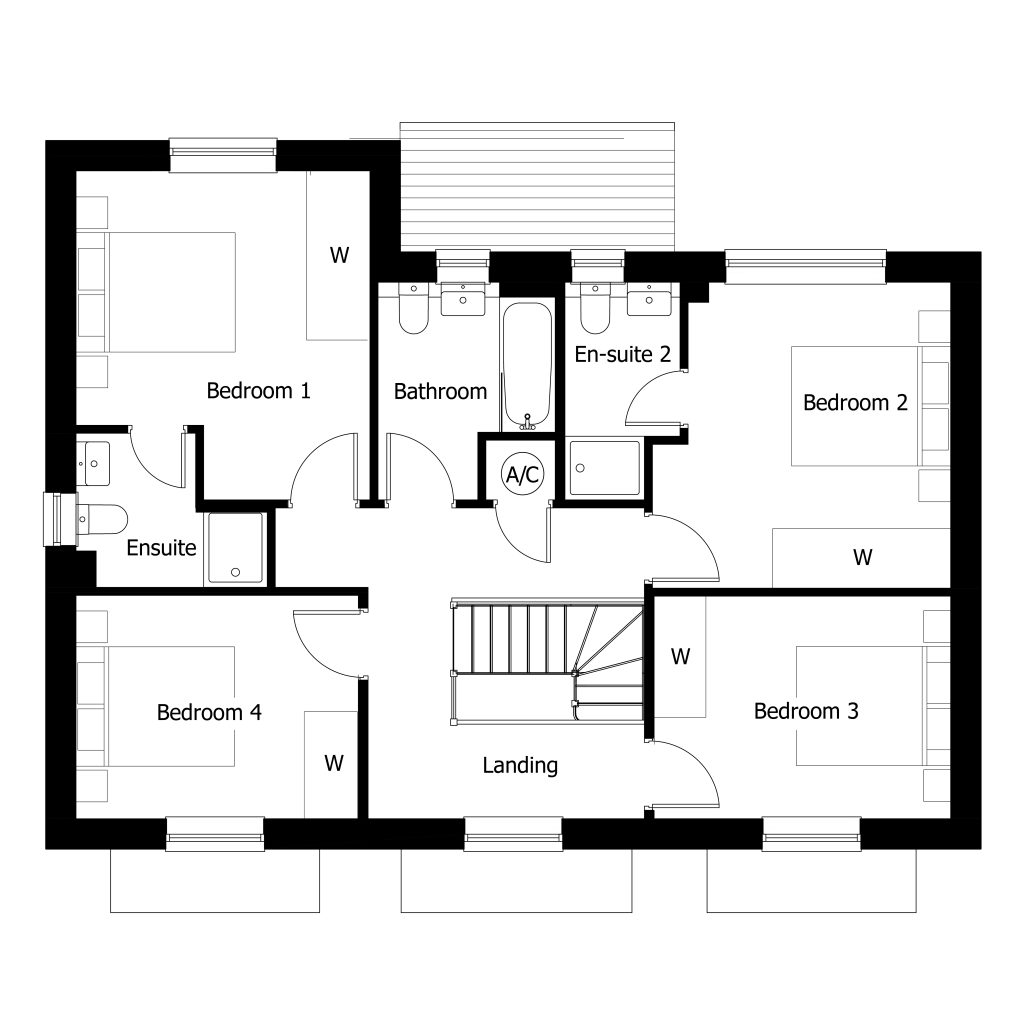 Floorplan for Plot 56 - The Sherringham