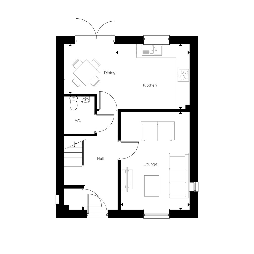 Floorplan for Plot 34 - The Ash