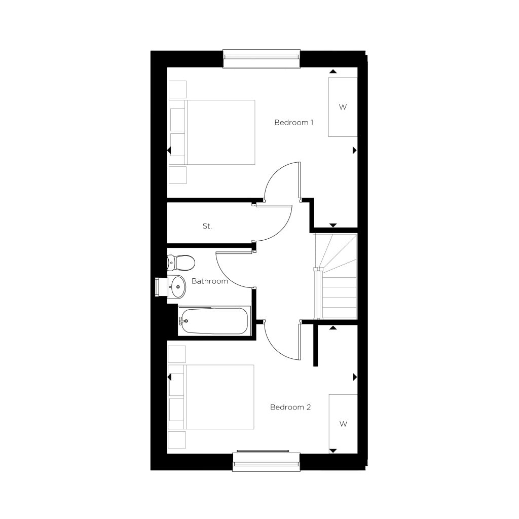 Floorplan for Plot 35 - The Bosworth