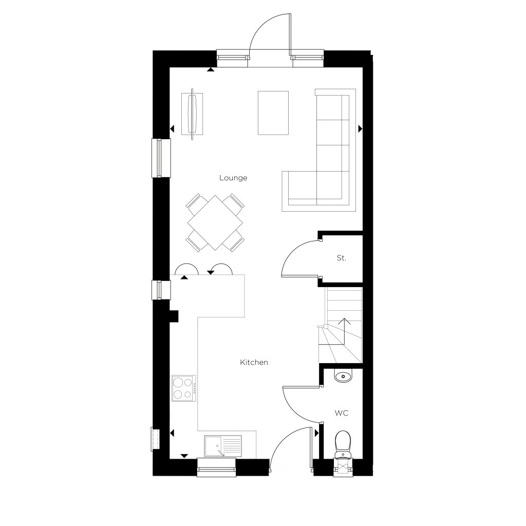 Floorplan for Plot 35 - The Bosworth