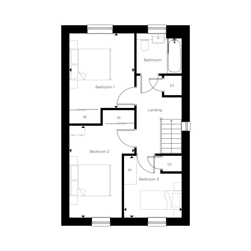 Floorplan for Plot 37 - The Shipley