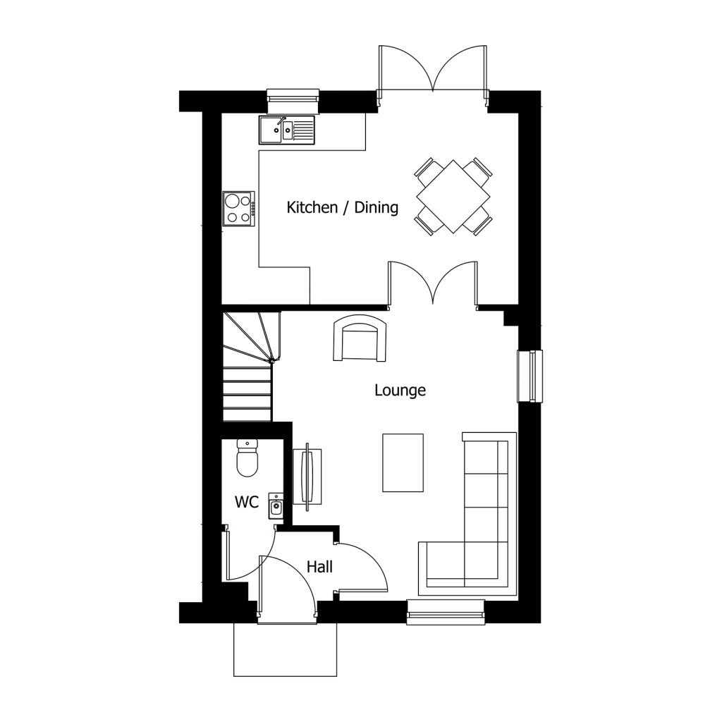 Floorplan for Plot 3 - The Avebury
