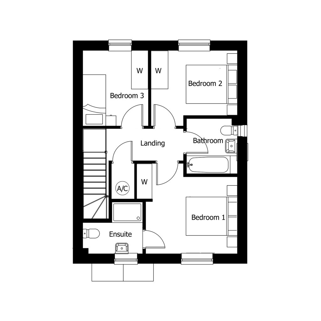 Floorplan for Plot 29 - The Bourne