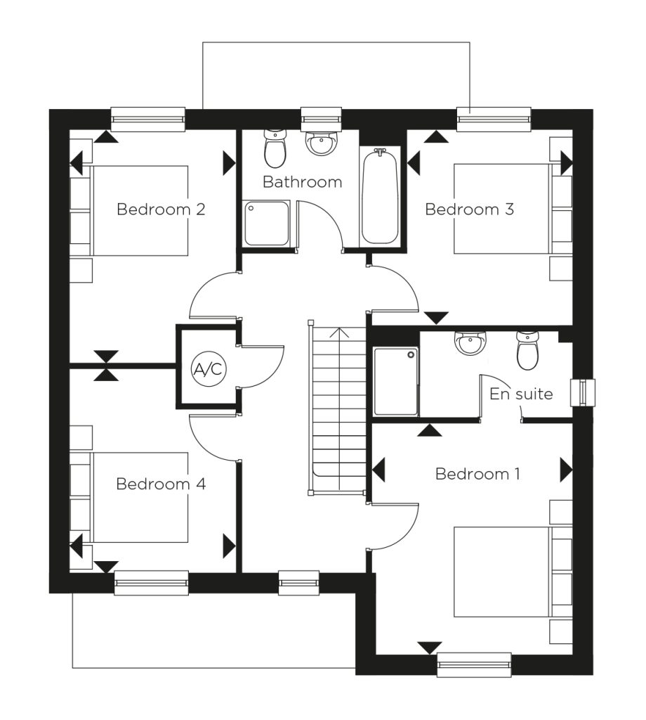 Floorplan for Plot 36 - The Salcey