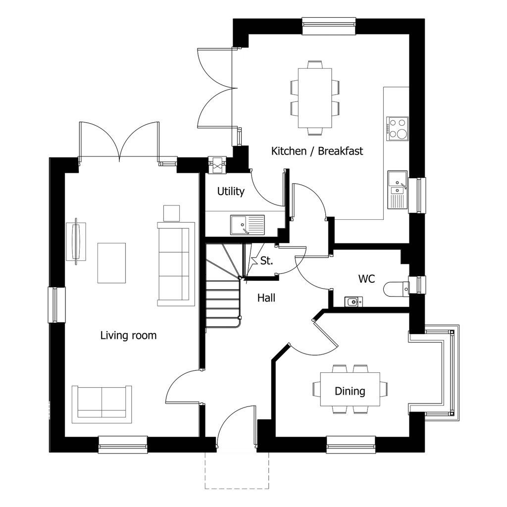 Floorplan for Plot 40 - The Petworth Lifestyle
