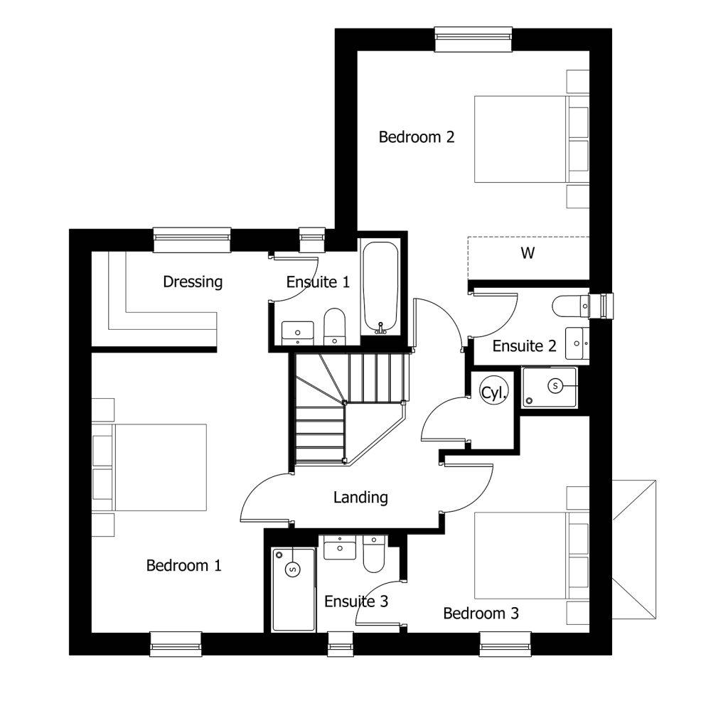 Floorplan for Plot 40 - The Petworth Lifestyle