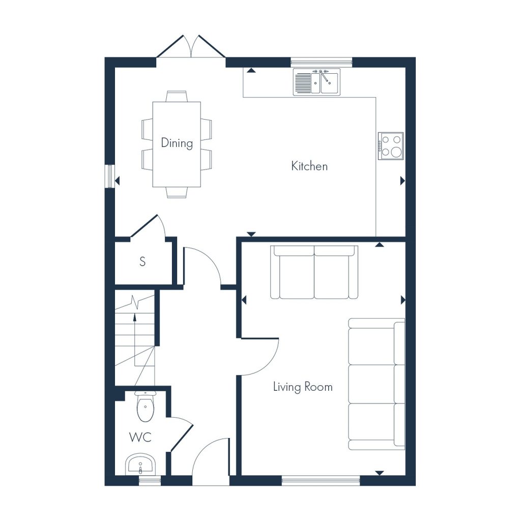 Floorplan for Plot 2 - The Abbey
