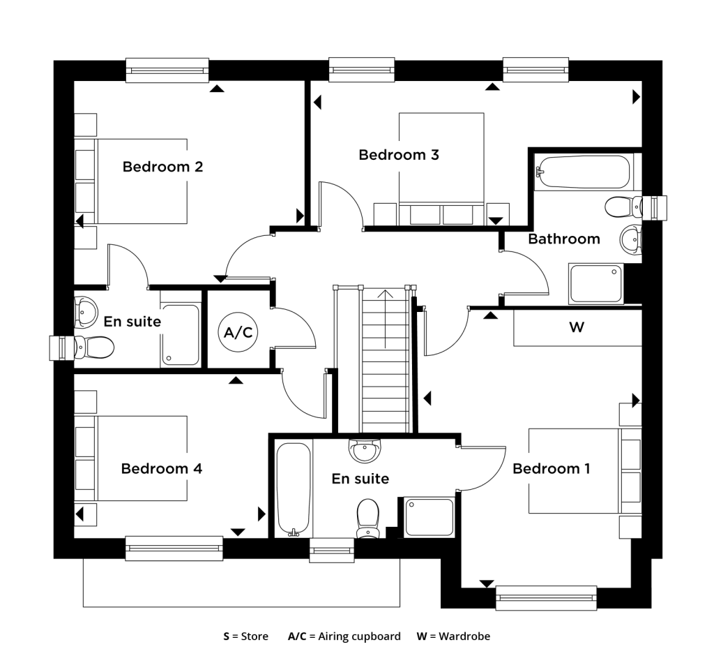Floorplan for Plot 29 - The Alder