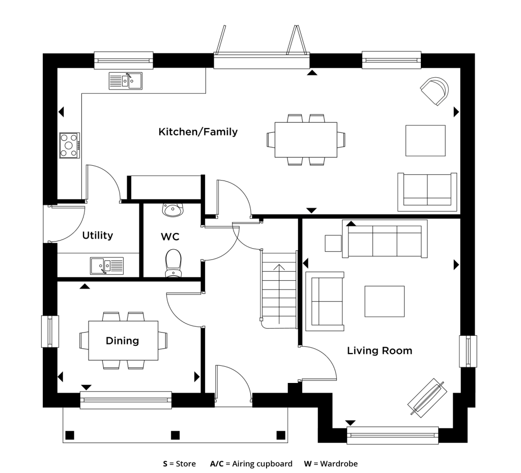 Floorplan for Plot 29 - The Alder
