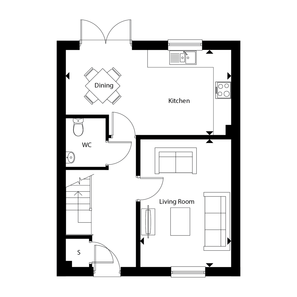 Floorplan for Plot 24 - The Ash