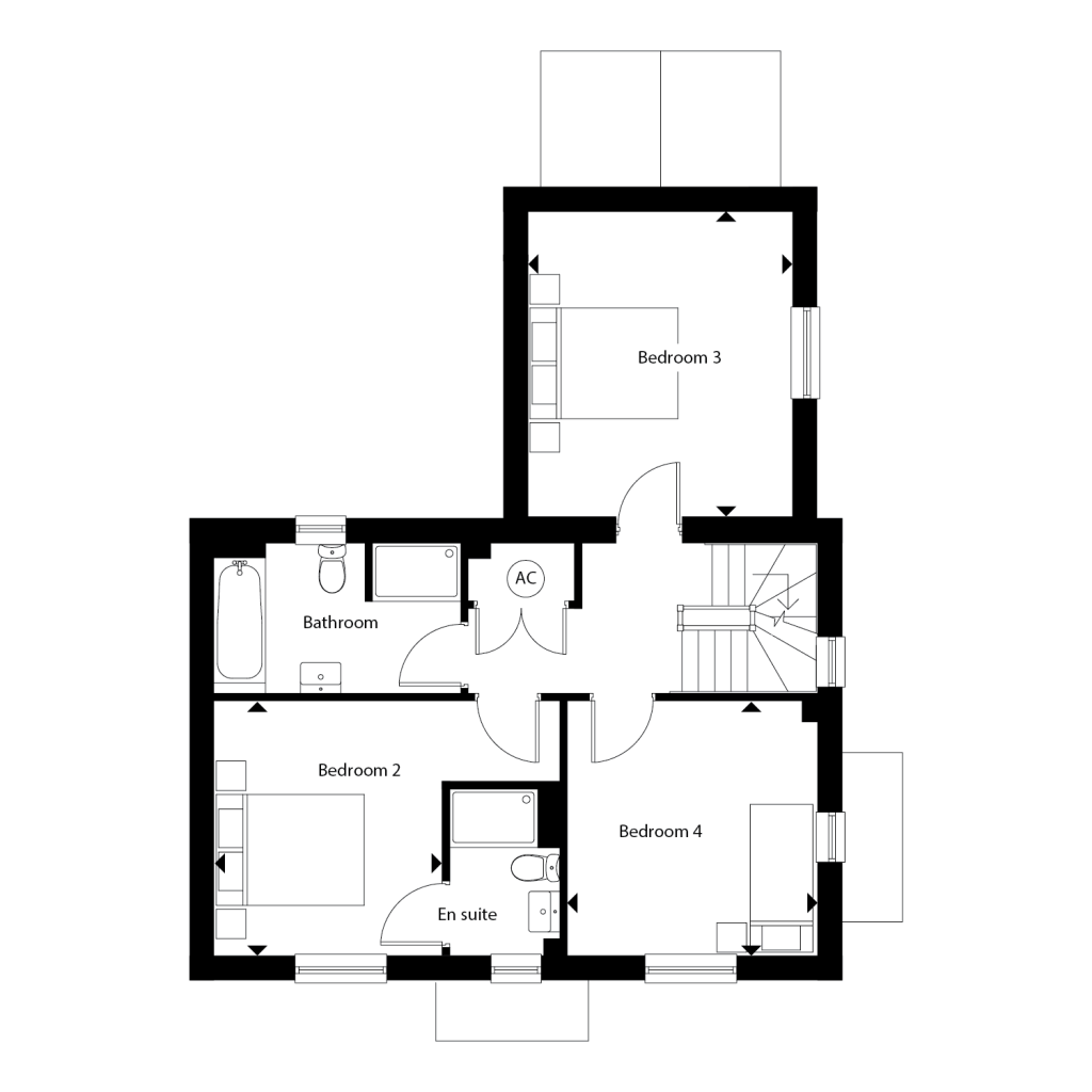Floorplan for Plot 61 - The Beechwood
