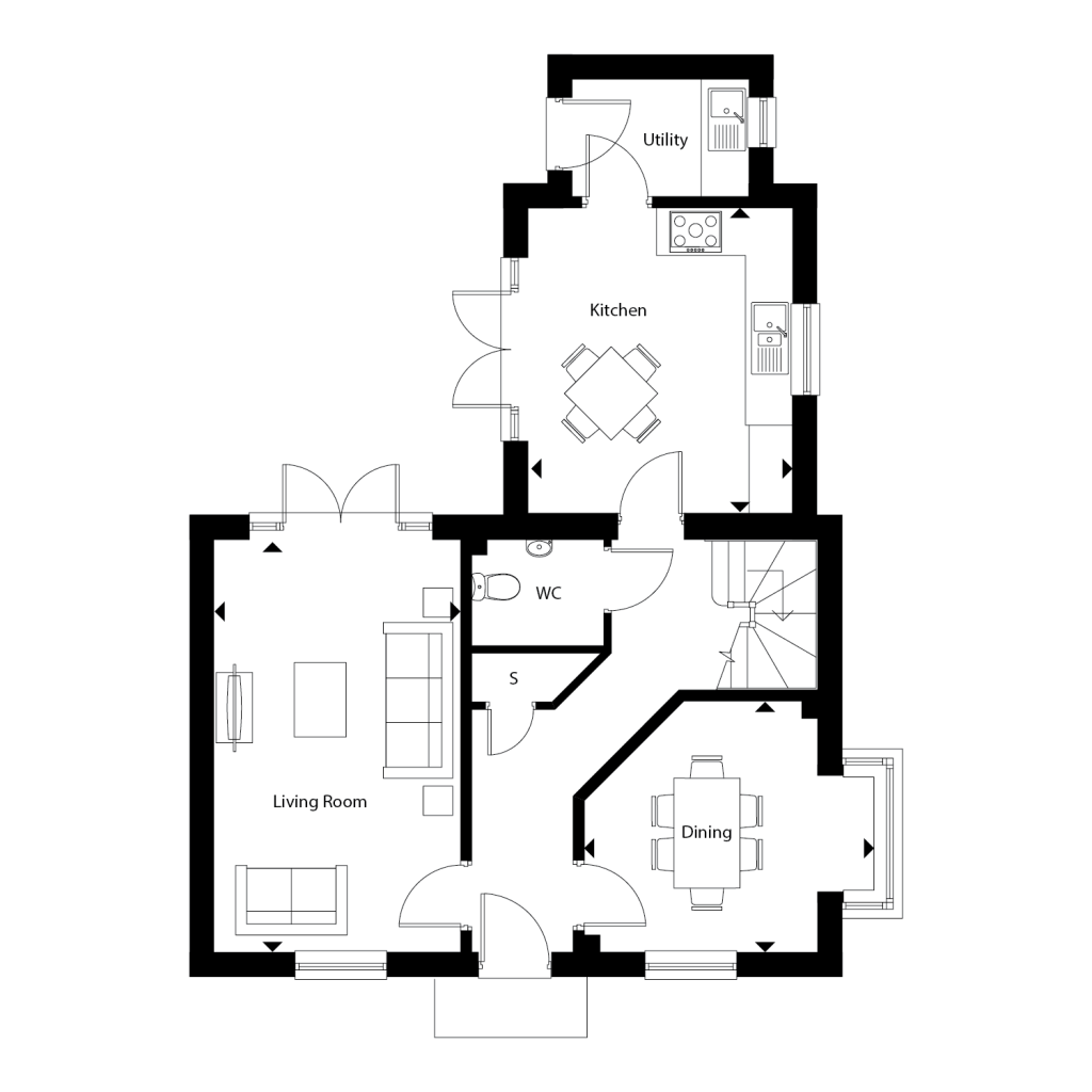 Floorplan for Plot 61 - The Beechwood