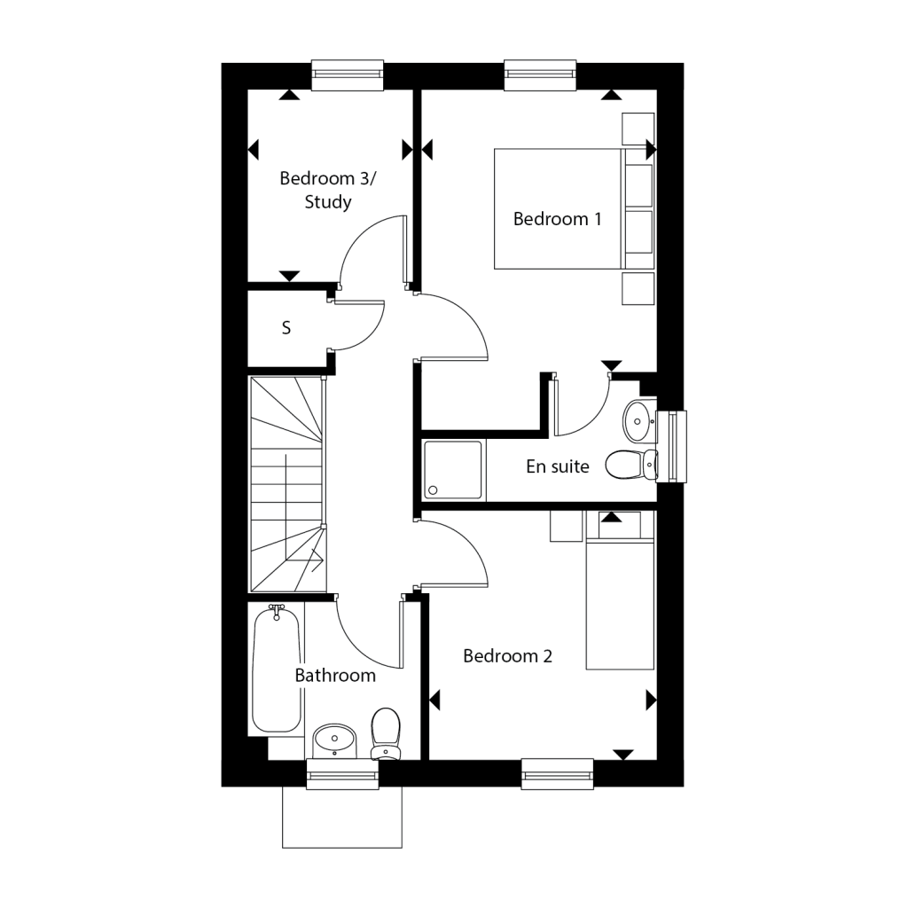 Floorplan for Plot 26 - The Birch