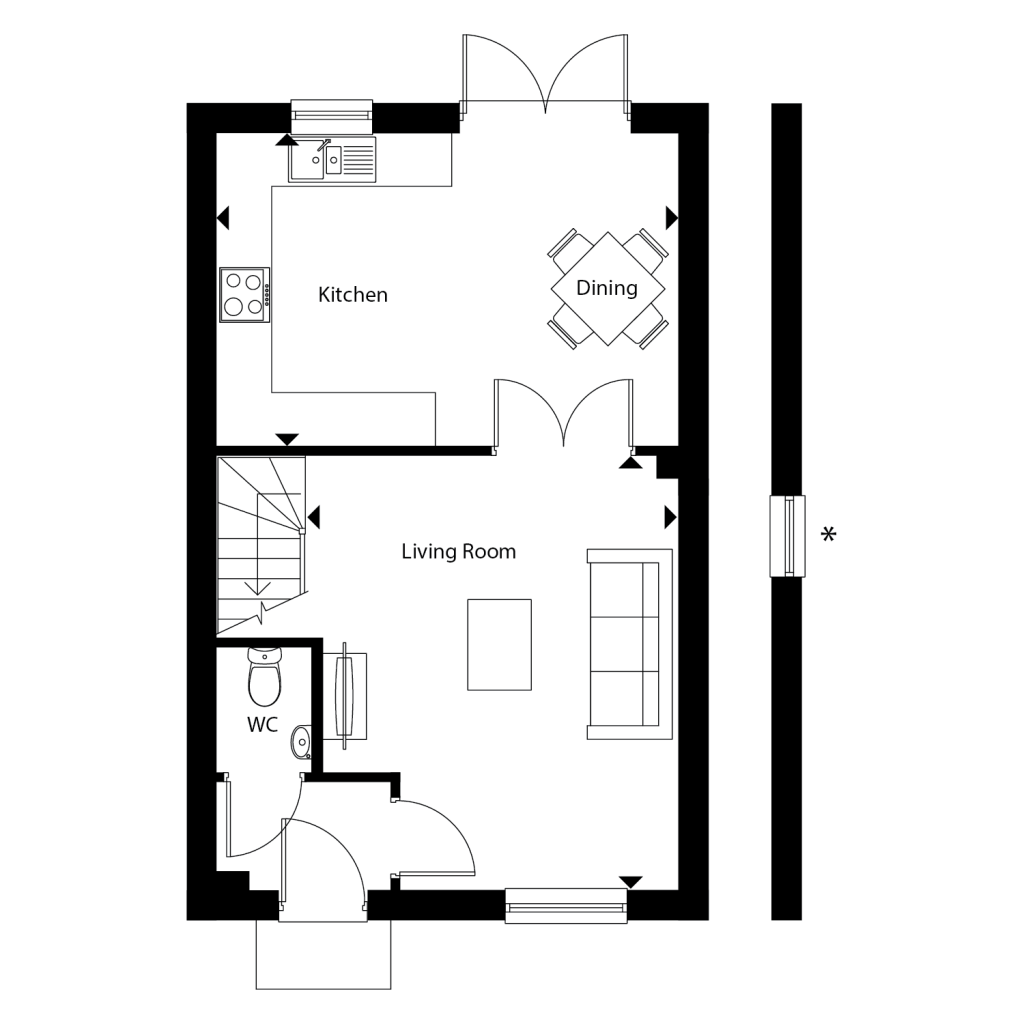 Floorplan for Plot 26 - The Birch