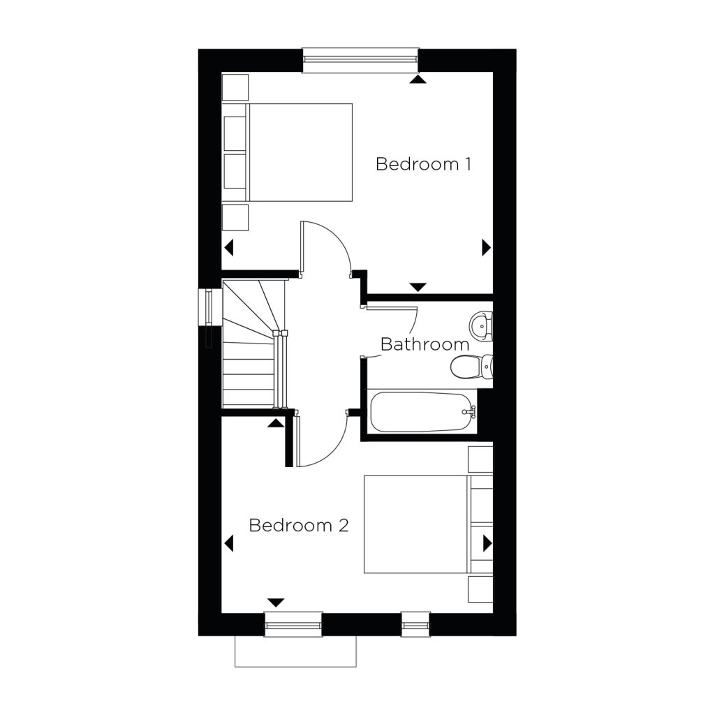 Floorplan for Plot 21 - The Bosworth