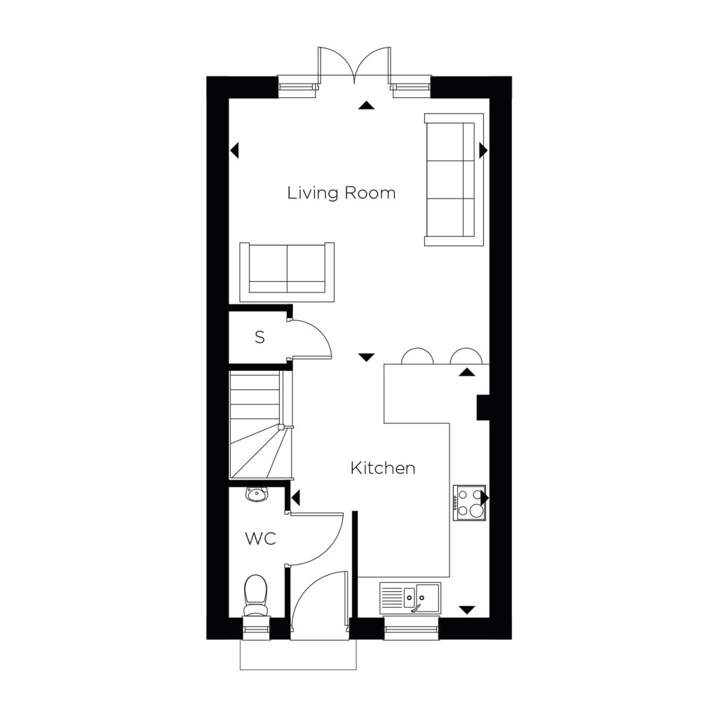 Floorplan for Plot 21 - The Bosworth