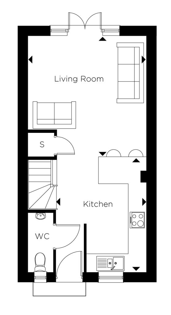 Floorplan for Plot 59 - The Bosworth