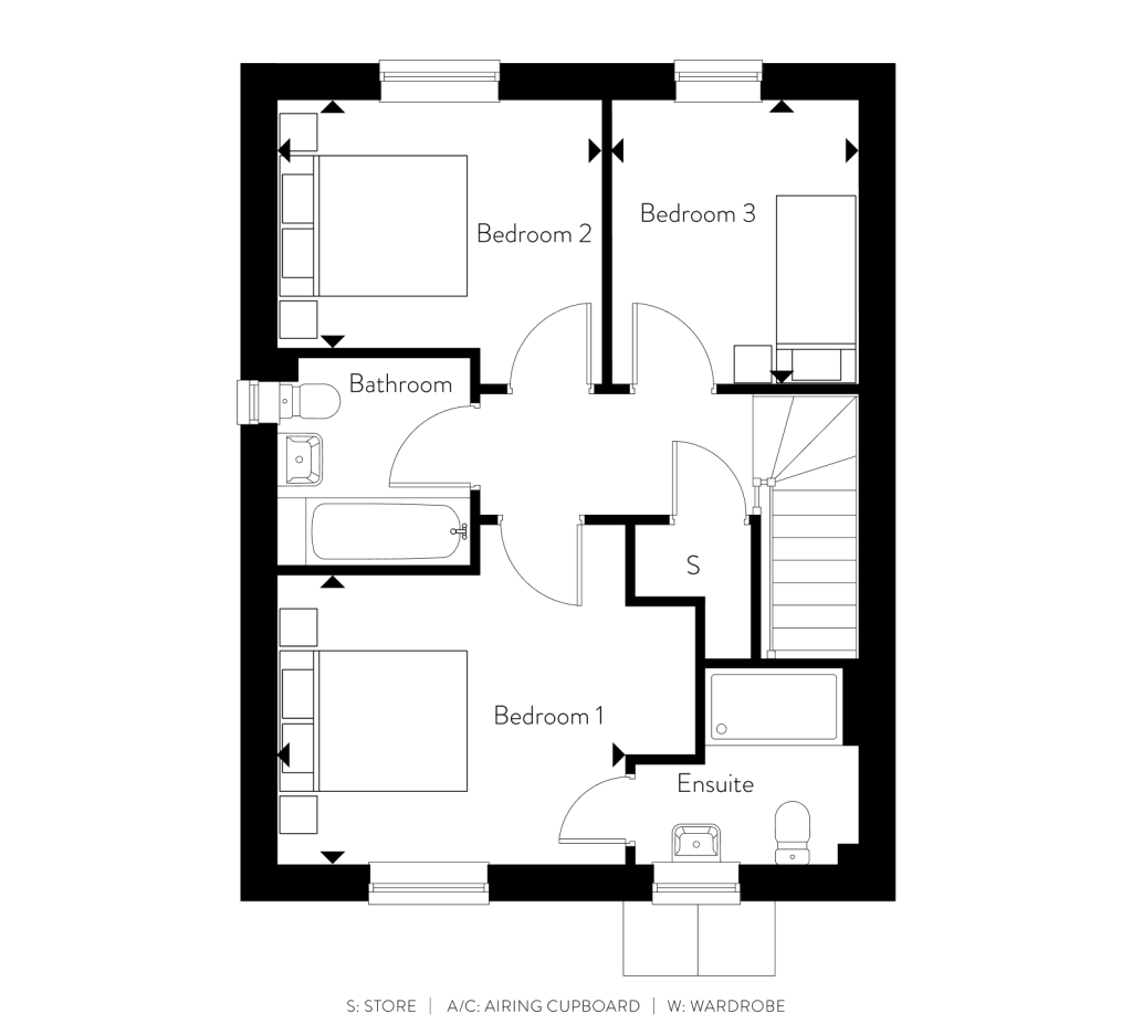 Floorplan for Plot 36 - The Bourne