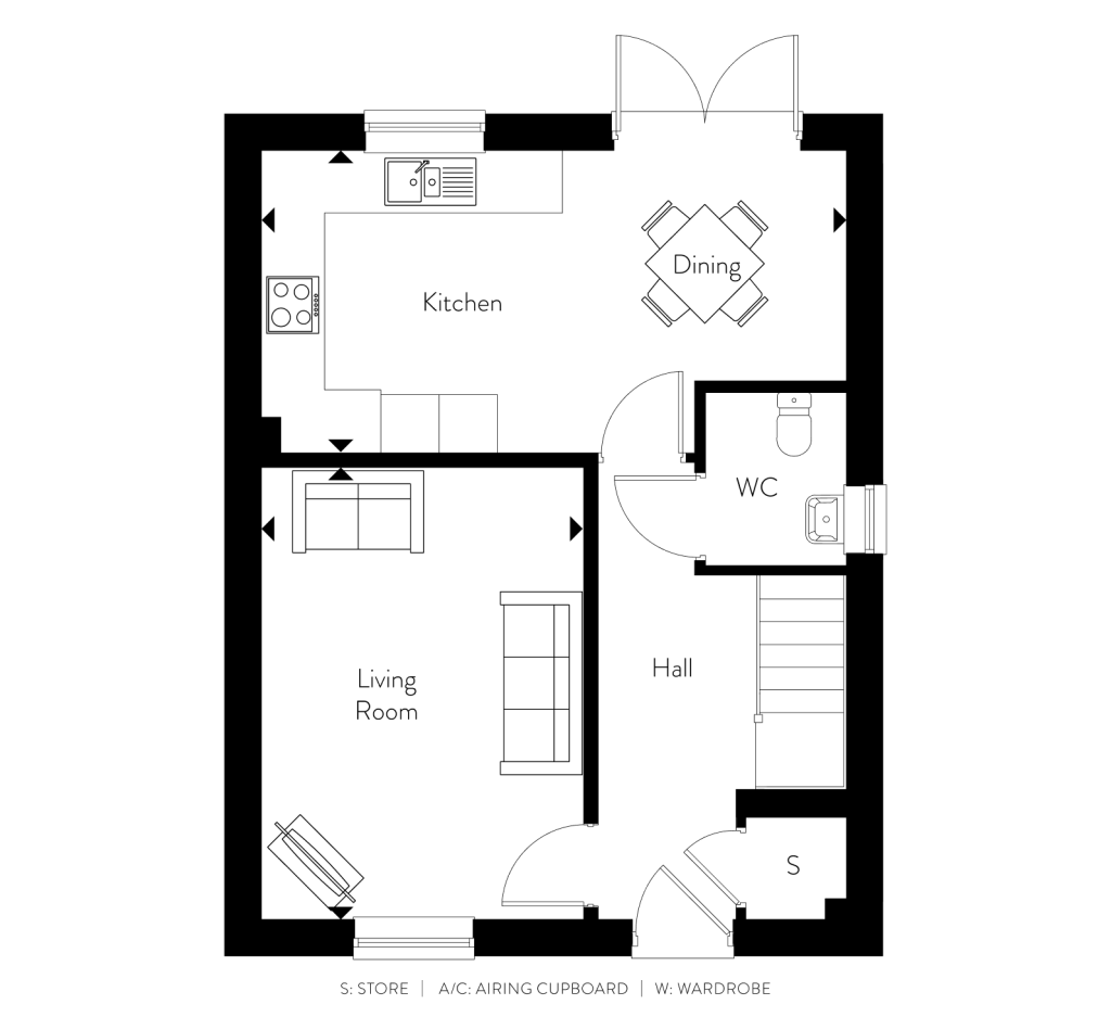 Floorplan for Plot 36 - The Bourne