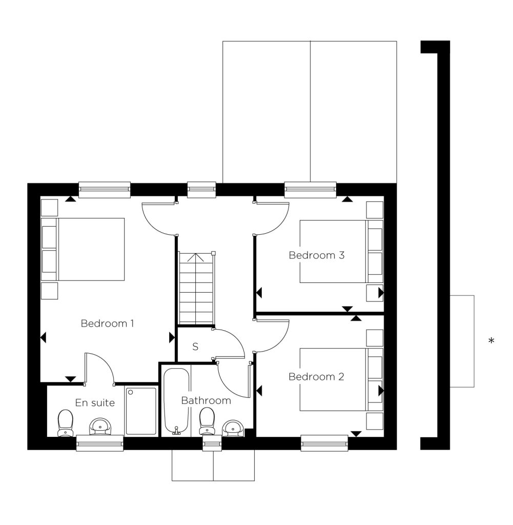 Floorplan for Plot 18 - The Carlton