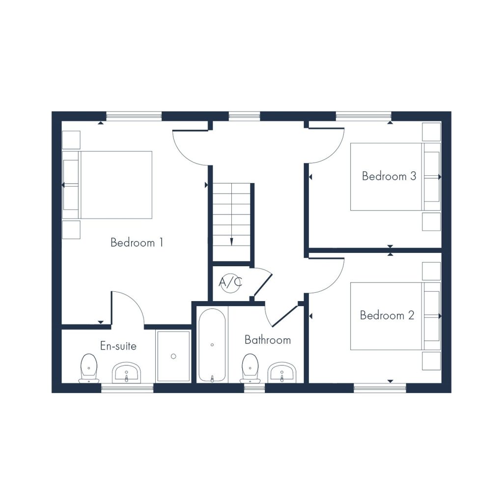Floorplan for Plot 30 - The Carlton