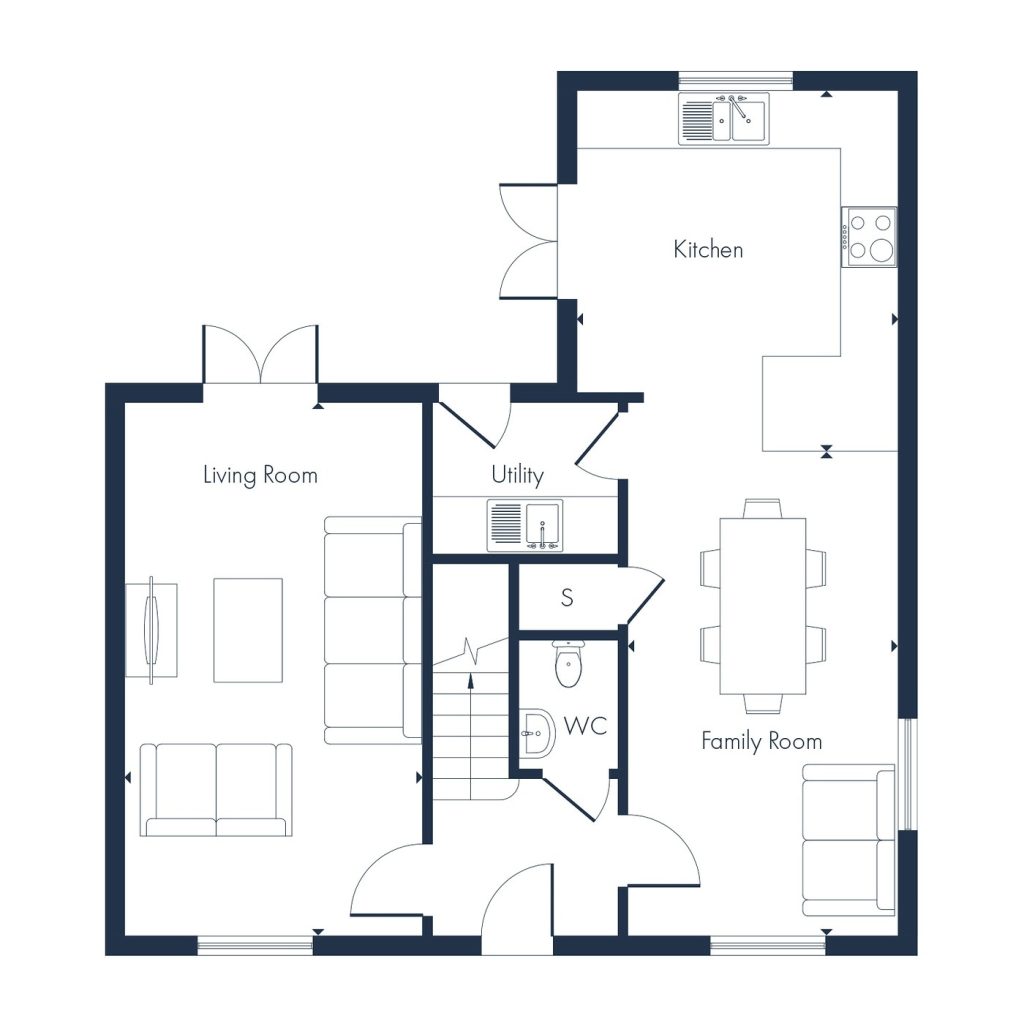 Floorplan for Plot 30 - The Carlton