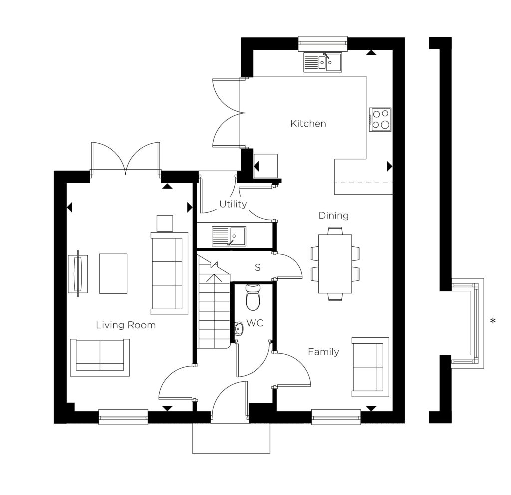 Floorplan for Plot 18 - The Carlton