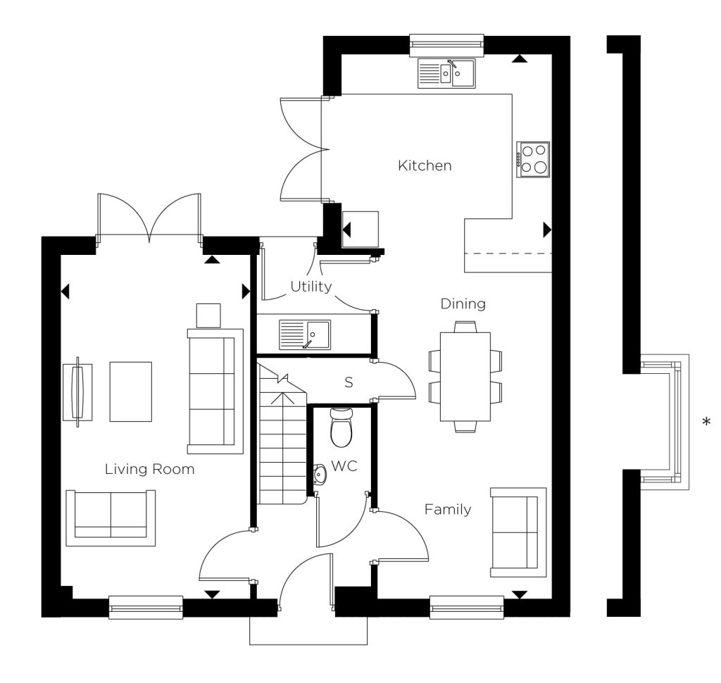 Floorplan for Plot 21 - The Carlton