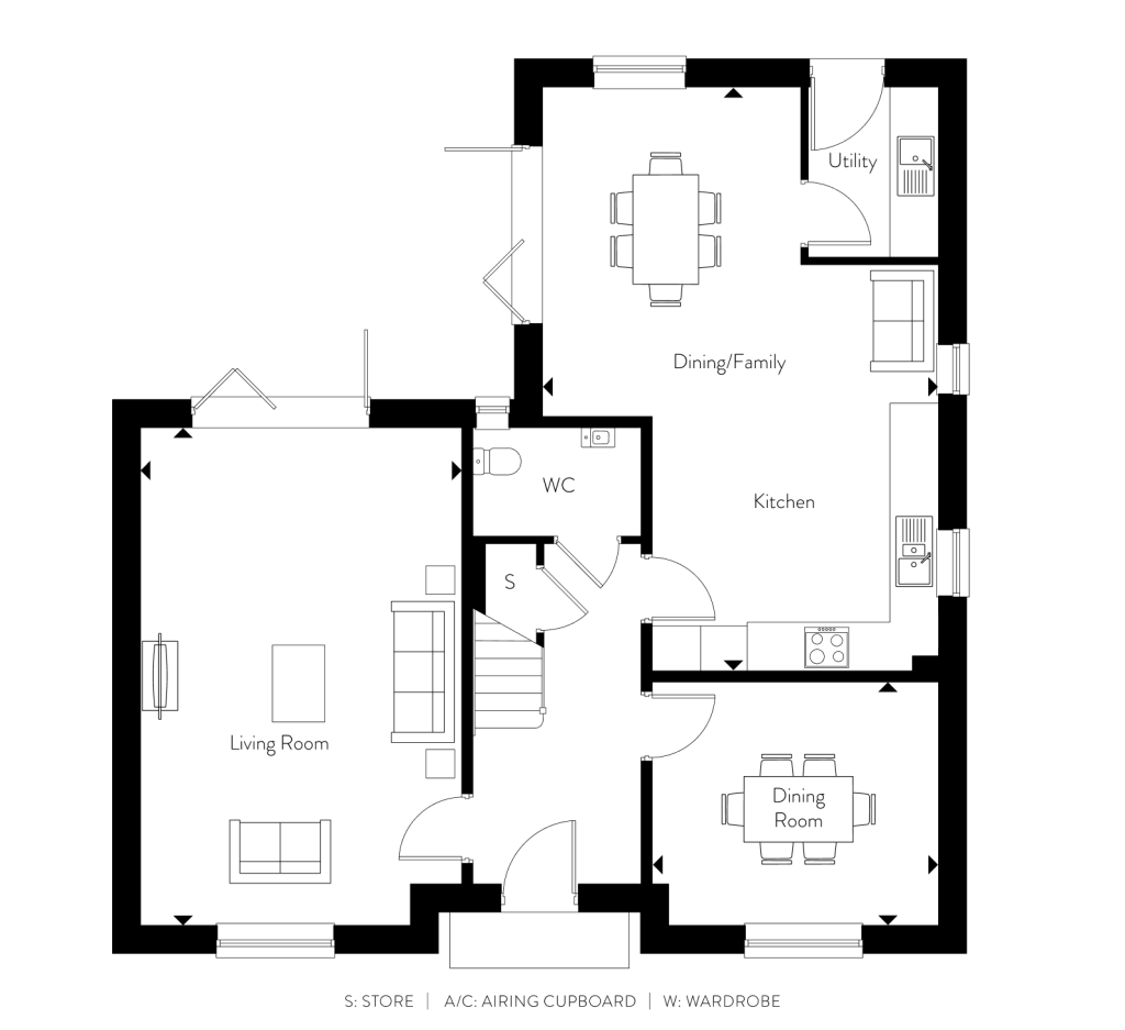 Floorplan for Plot 27 - The Eaton