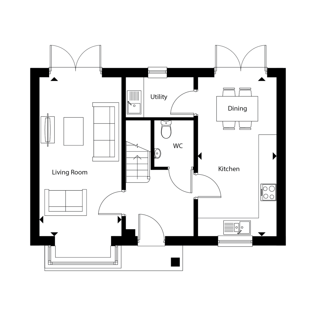 Floorplan for Plot 33 - The Elm
