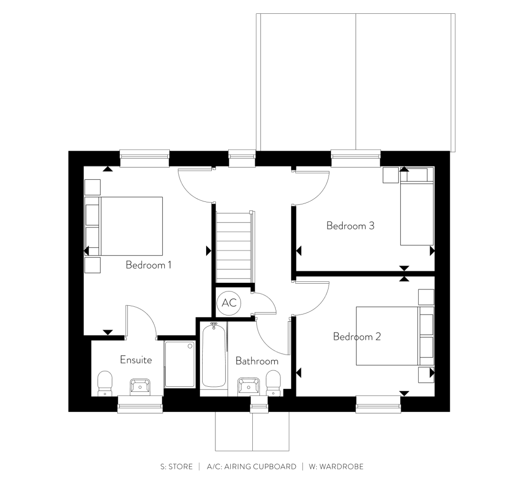 Floorplan for Plot 15 - The Farnborough