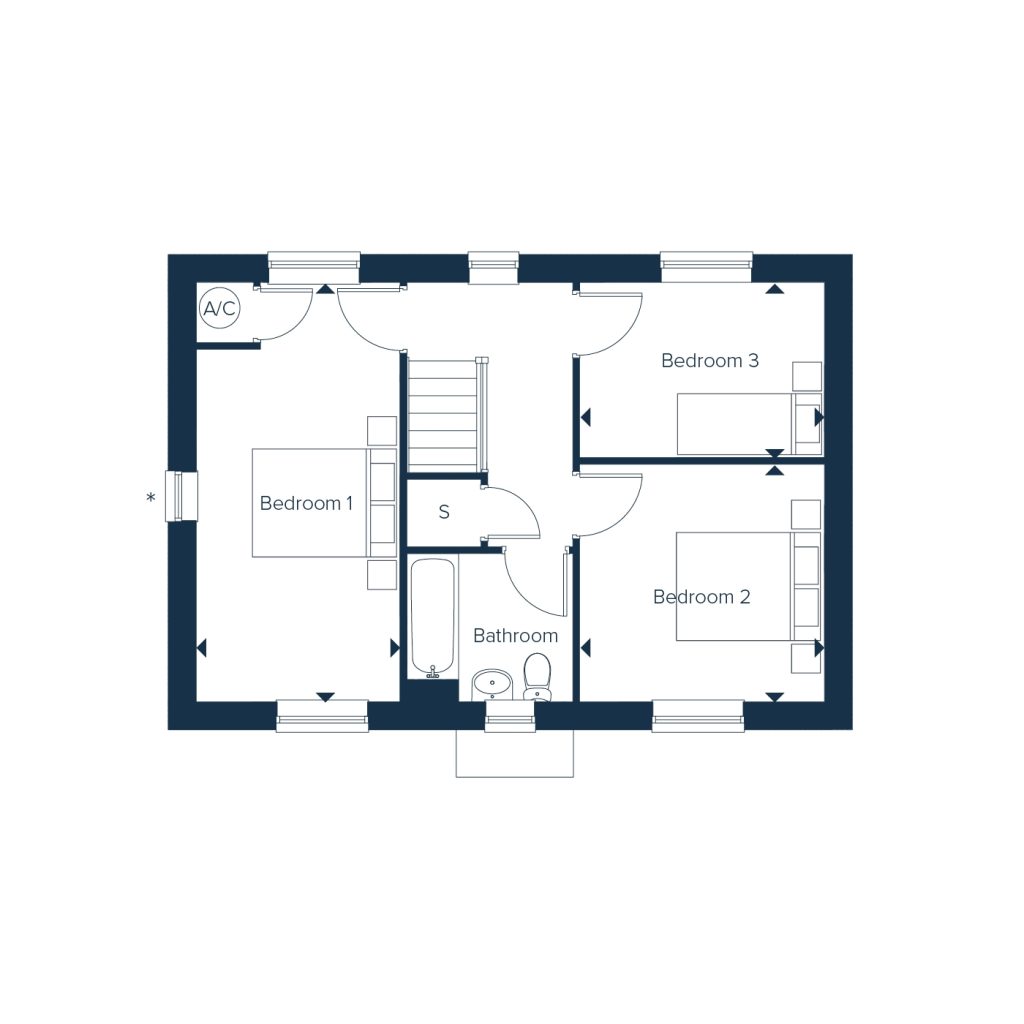 Floorplan for Plot 5 - The Finch