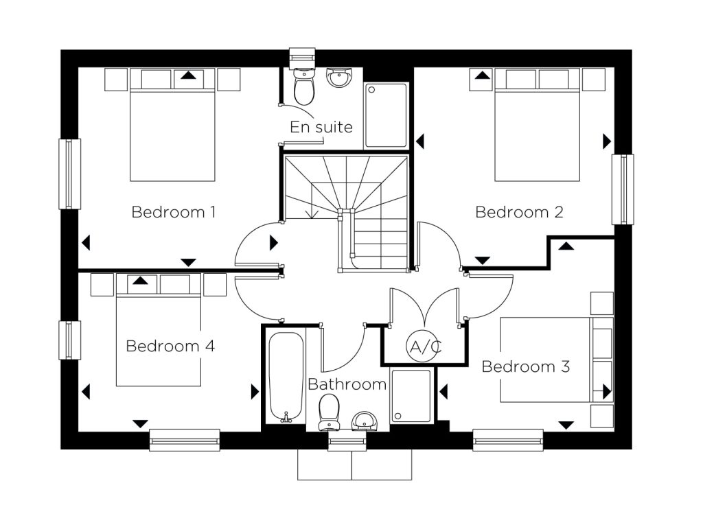 Floorplan for Plot 125 - The Foxton