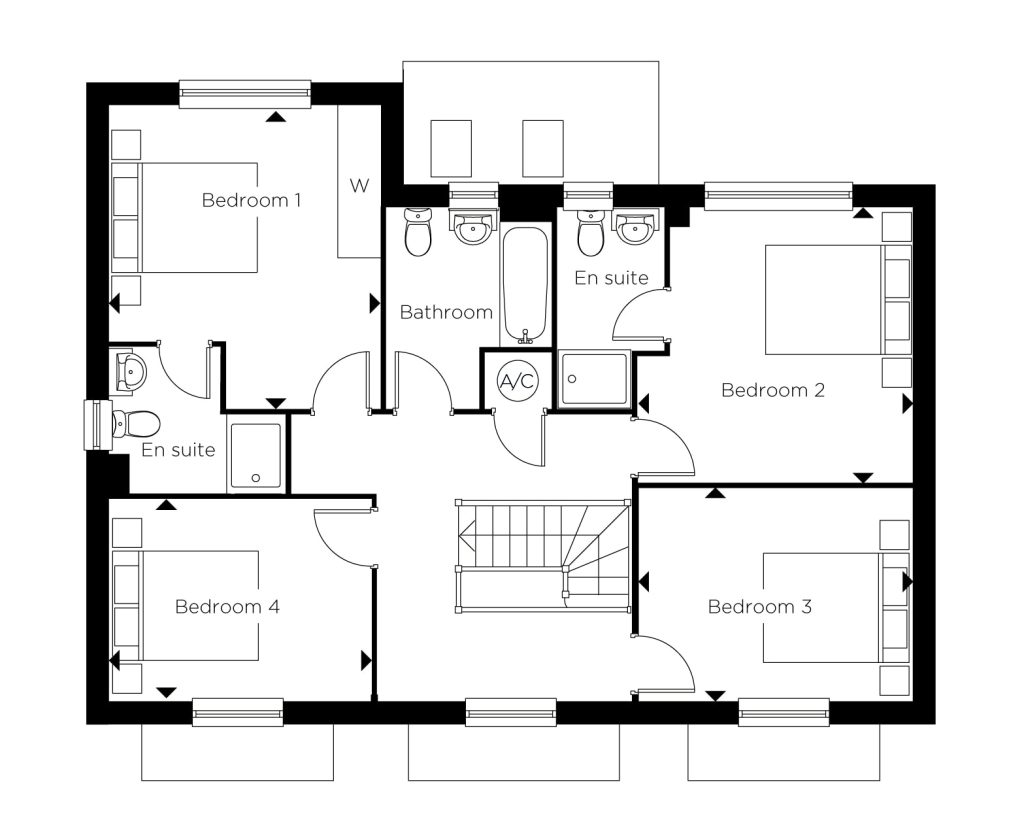 Floorplan for Plot 133 - The Harrington