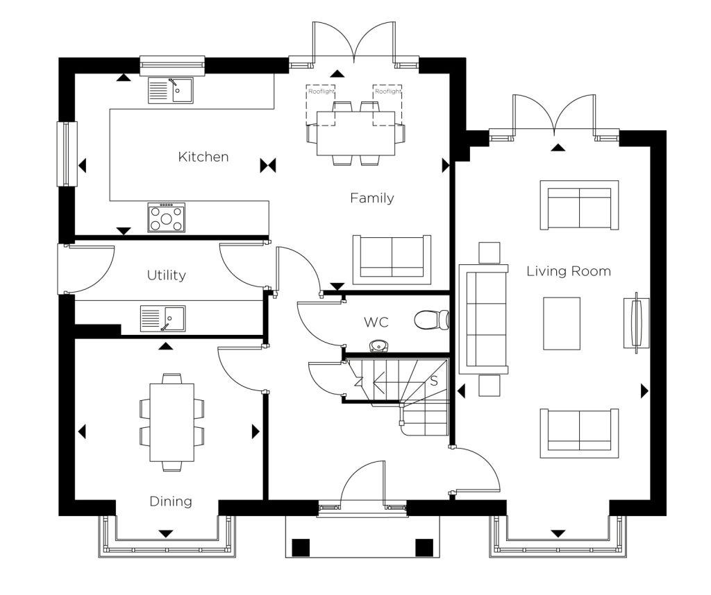Floorplan for Plot 133 - The Harrington