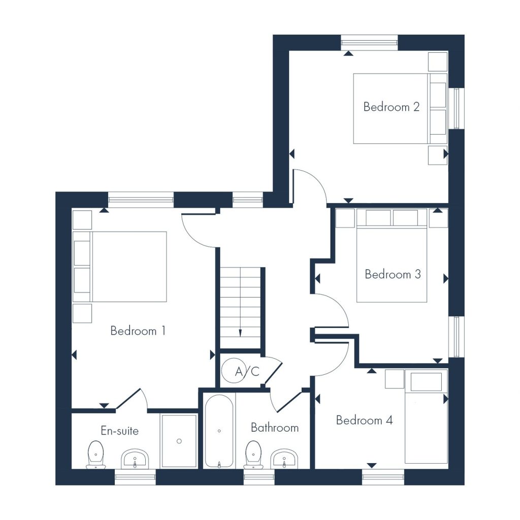Floorplan for Plot 40 - The Humberstone