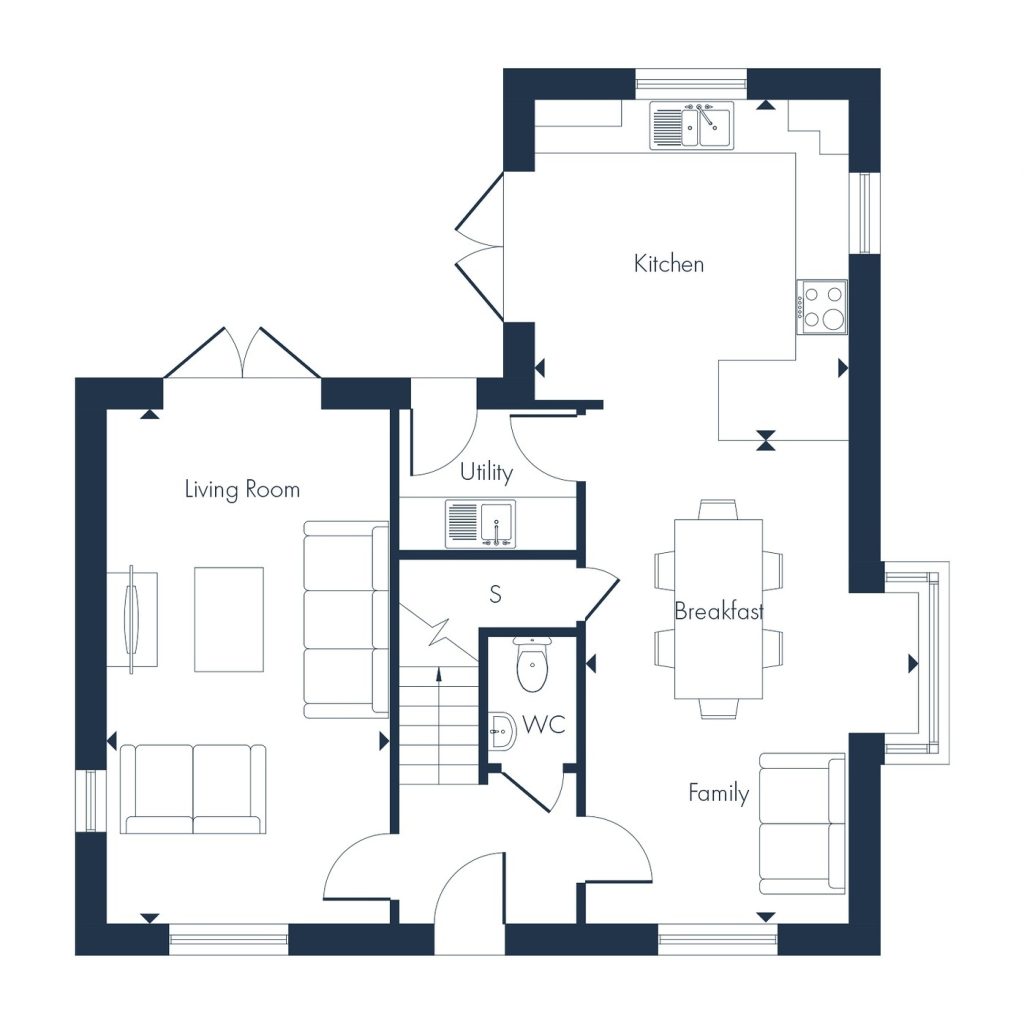 Floorplan for Plot 40 - The Humberstone