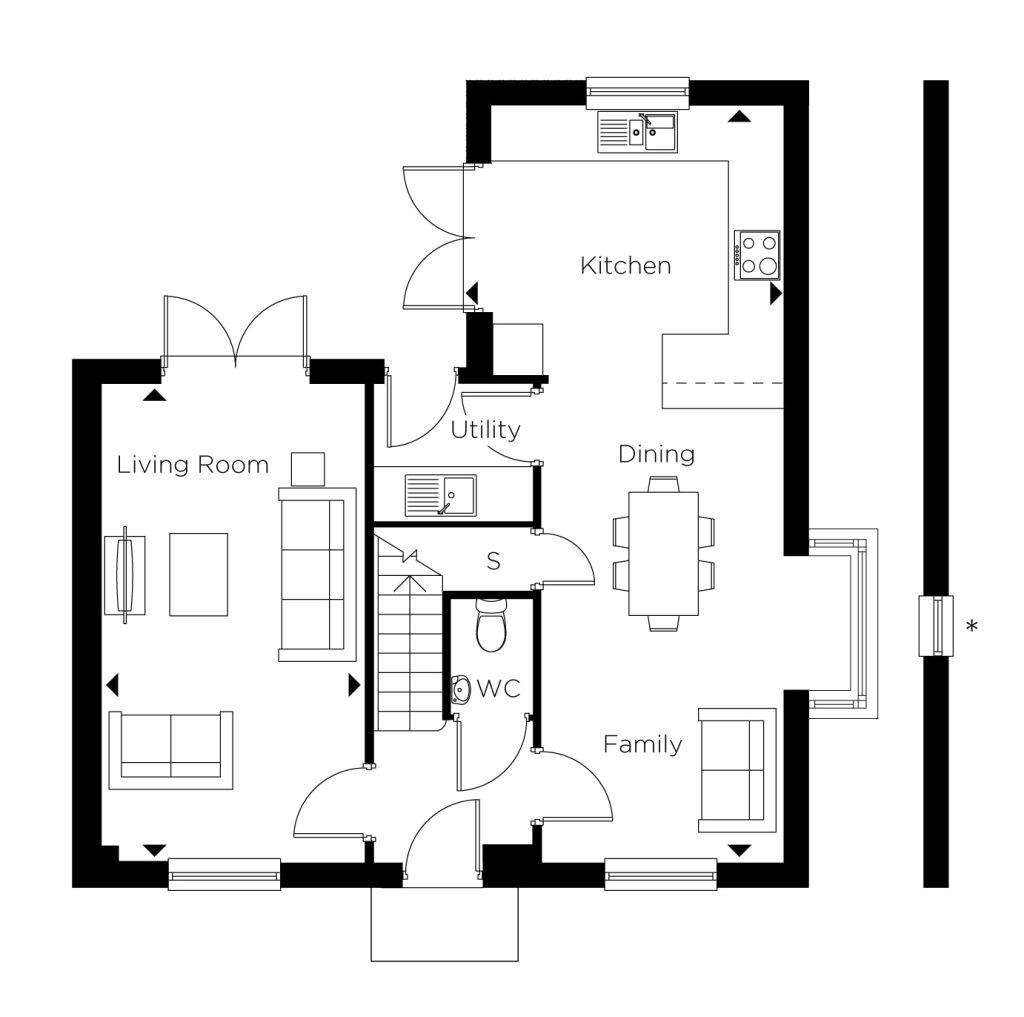 Floorplan for Plot 110 - The Humberstone