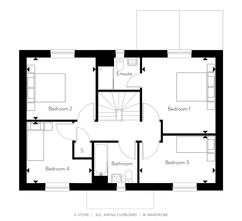 Floorplan for Plot 16 - The Kedleston